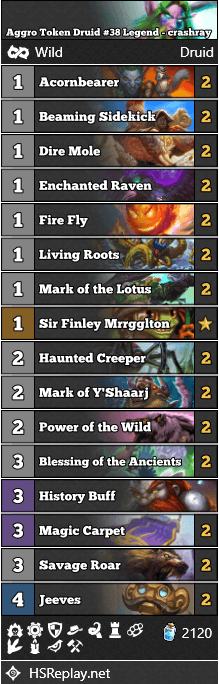 Aggro Token Druid #38 Legend - crashray