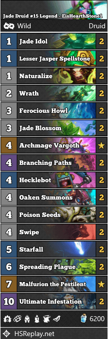 Jade Druid #15 Legend - EisHearthStone1
