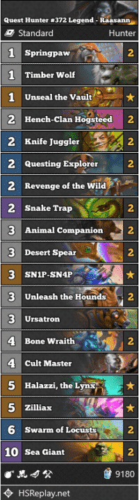 Quest Hunter #372 Legend - Raasann