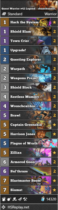 Quest Warrior #42 Legend - chunchunner