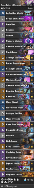 Reno Priest #1 Legend - 炉石老中医