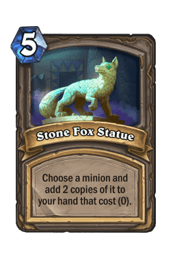 Stone Fox Statue