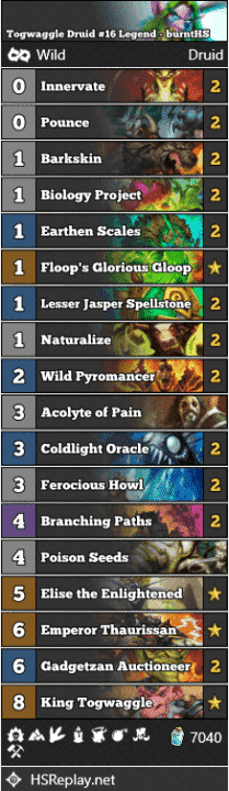 Togwaggle Druid #16 Legend - burntHS