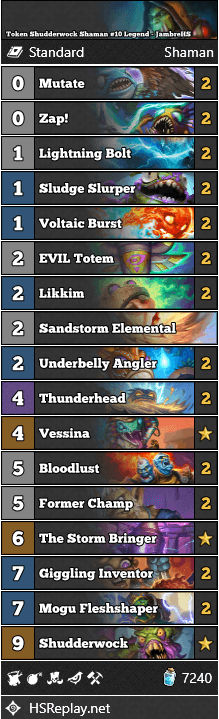 Token Shudderwock Shaman #10 Legend - JambreHS