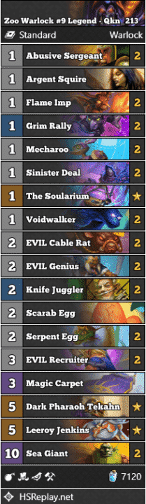 Zoo Warlock #9 Legend - Qkn_213