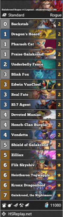 Galakrond Rogue #1 Legend - shadowreaper_HS