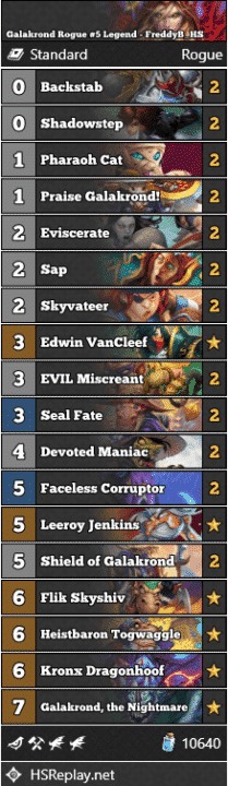 Galakrond Rogue #5 Legend - FreddyB_HS