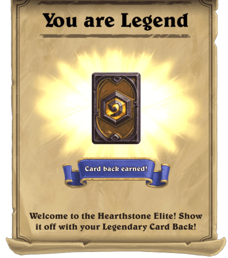 Legend in Hearthstone