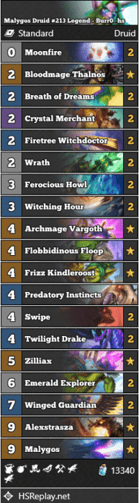 Malygos Druid #213 Legend - Burr0_hs