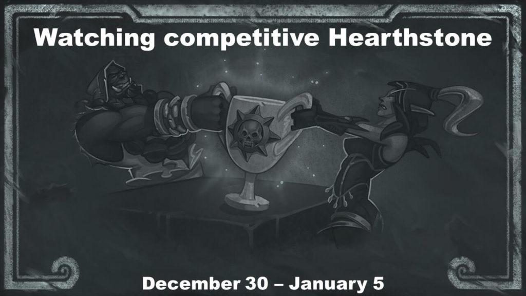 Watching competitive Hearthstone December 30