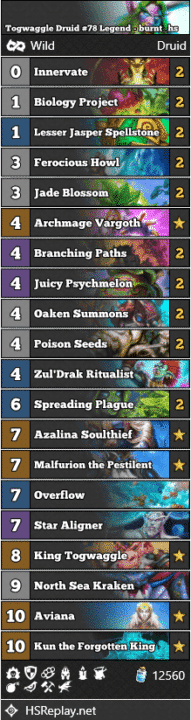 Togwaggle Druid #78 Legend - burnt_hs