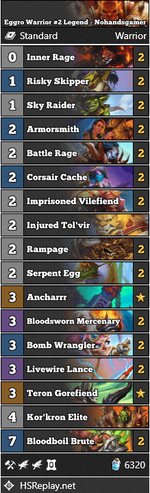 Eggro Warrior #2 Legend - Nohandsgamer