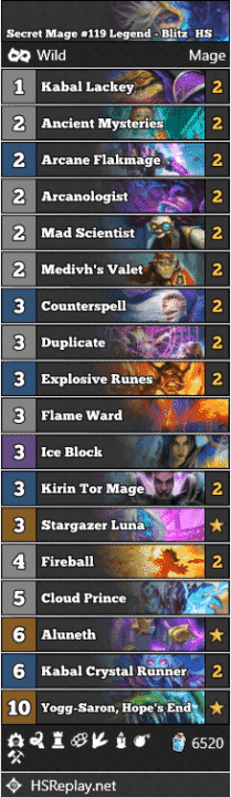 Secret Mage #119 Legend - Blitz_HS_