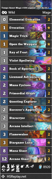 Tempo Quest Mage #104 Legend - PETALUL3