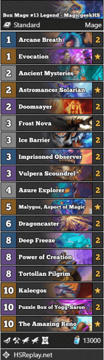 Box Mage #13 Legend - MagicgeekHS