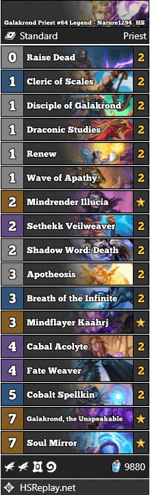Galakrond Priest #64 Legend - Nature1294_HS