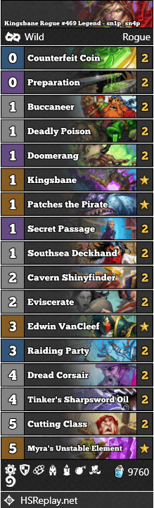 Kingsbane Rogue #469 Legend - sn1p_sn4p