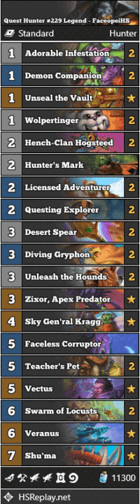 Quest Hunter #229 Legend - FaceopeiHS