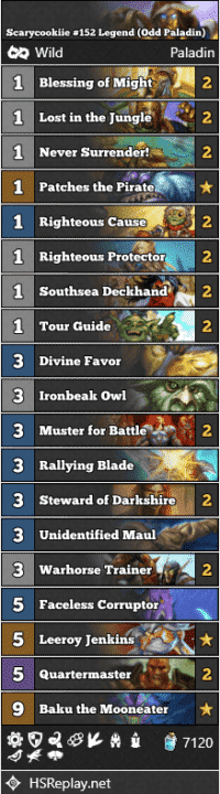 Scarycookiie #152 Legend (Odd Paladin)