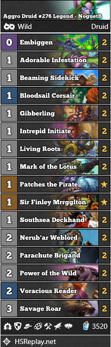 Aggro Druid #276 Legend - NoguetB