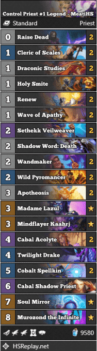 Control Priest #1 Legend - MeatiHS