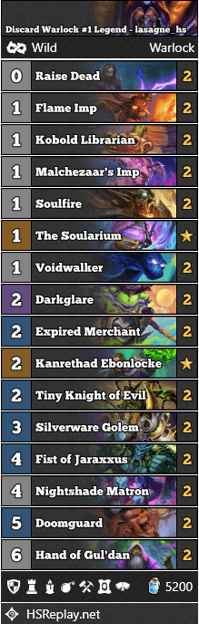 Discard Warlock #1 Legend - lasagne_hs