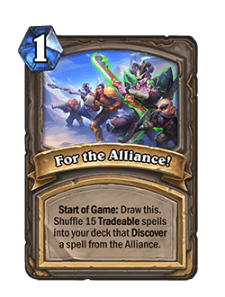 For the Alliance!