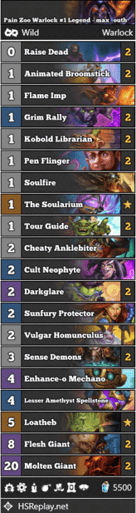 Pain Zoo Warlock #1 Legend - max_outh