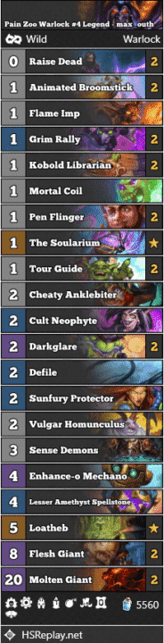 Pain Zoo Warlock #4 Legend - max_outh