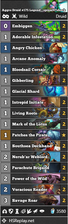 Aggro Druid #175 Legend - spinal47shock