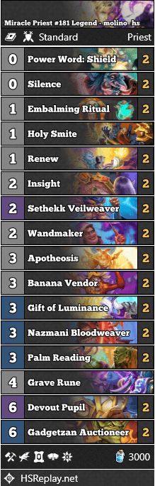 Miracle Priest #181 Legend - molino_hs