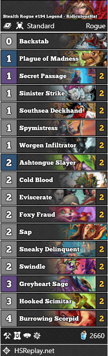 Stealth Rogue #194 Legend - RidiculousHat