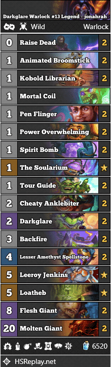 Darkglare Warlock #13 Legend - jonahrah