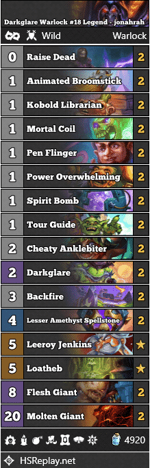 Darkglare Warlock #18 Legend - jonahrah