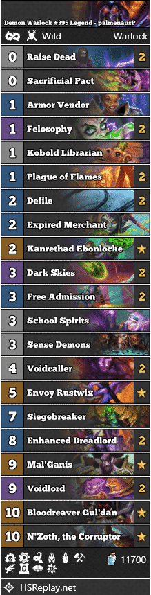 Demon Warlock #395 Legend - palmenausP