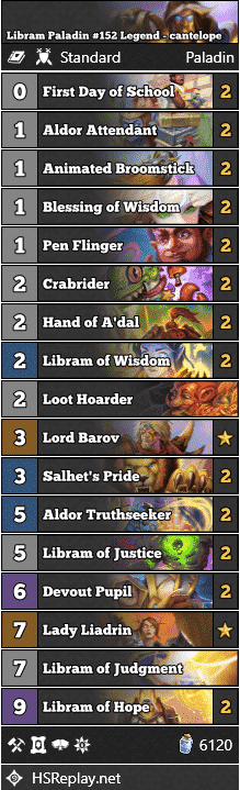 Libram Paladin #152 Legend - cantelope