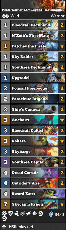 Pirate Warrior #274 Legend - matsundHS