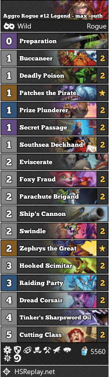 Aggro Rogue #12 Legend - max_outh