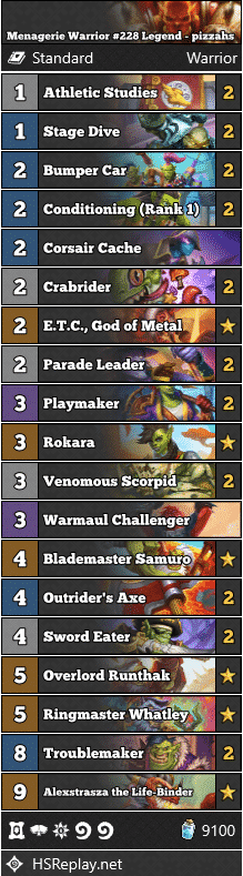 Menagerie Warrior #228 Legend - pizzahs