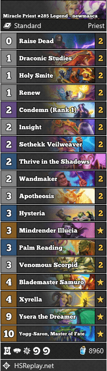 Miracle Priest #285 Legend - newmasca