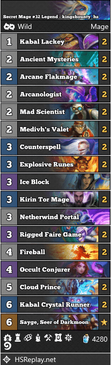 Secret Mage #32 Legend - kingsbounty_hs