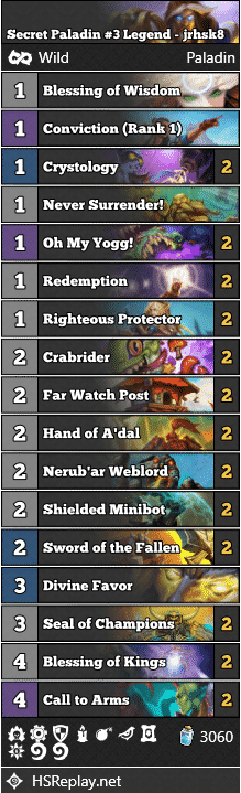 Secret Paladin #3 Legend - jrhsk8