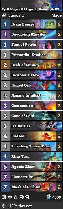 Spell Mage #124 Legend - Anthony04HS