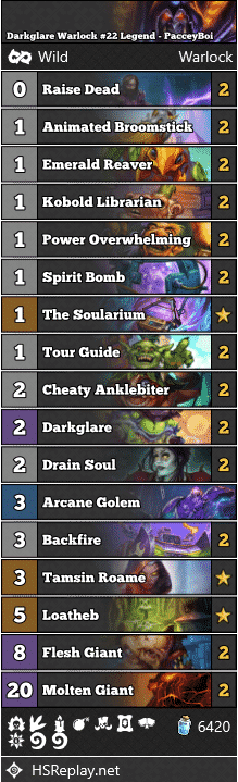 Darkglare Warlock #22 Legend - PacceyBoi