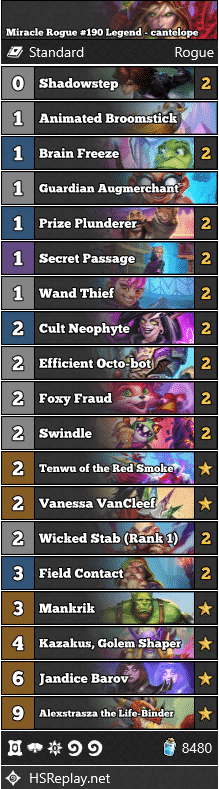 Miracle Rogue #190 Legend - cantelope
