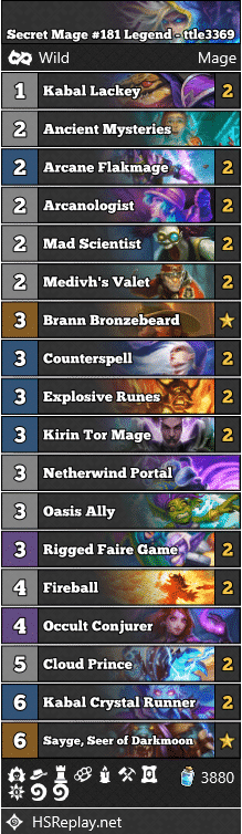 Secret Mage #181 Legend - ttle3369