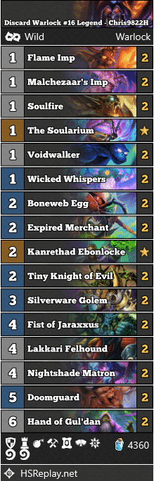 Discard Warlock #16 Legend - Chris9822H