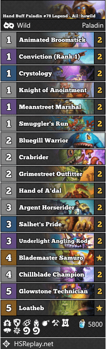 Hand Buff Paladin #78 Legend - Ail_hswild