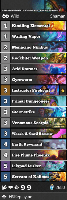 Hearthstone Duels 12 Win Shaman - AbdullahGarout1