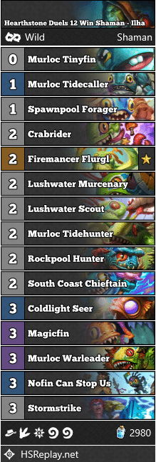 Hearthstone Duels 12 Win Shaman - Ilha